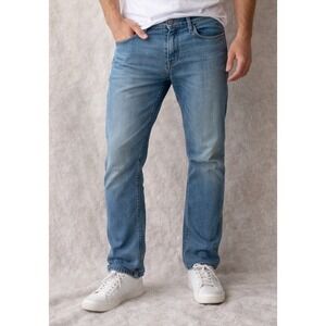 Hollister Epic Flex Slim Straight Jeans Mens 31x32 Blue Medium Wash Denim